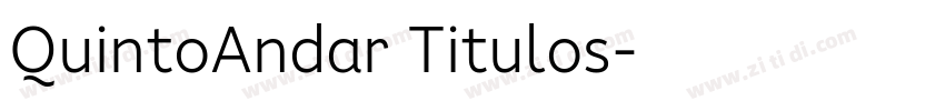 QuintoAndar Titulos字体转换